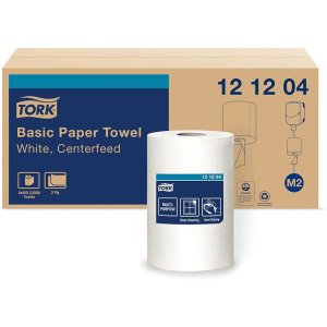 Tork Centerfeed Hand Towel, 2 Ply, White, 6/CS