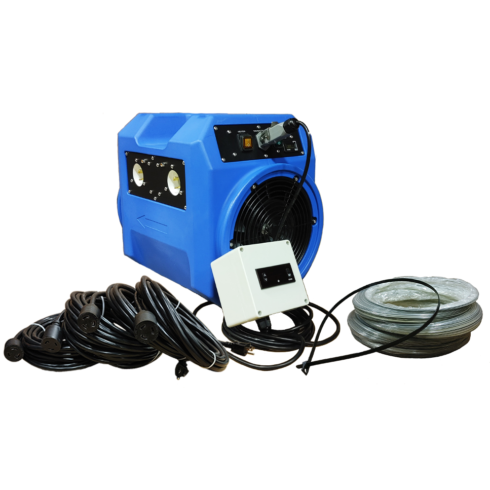 C4-R Cube Heater w/ Ducting and 2 Extention Cords