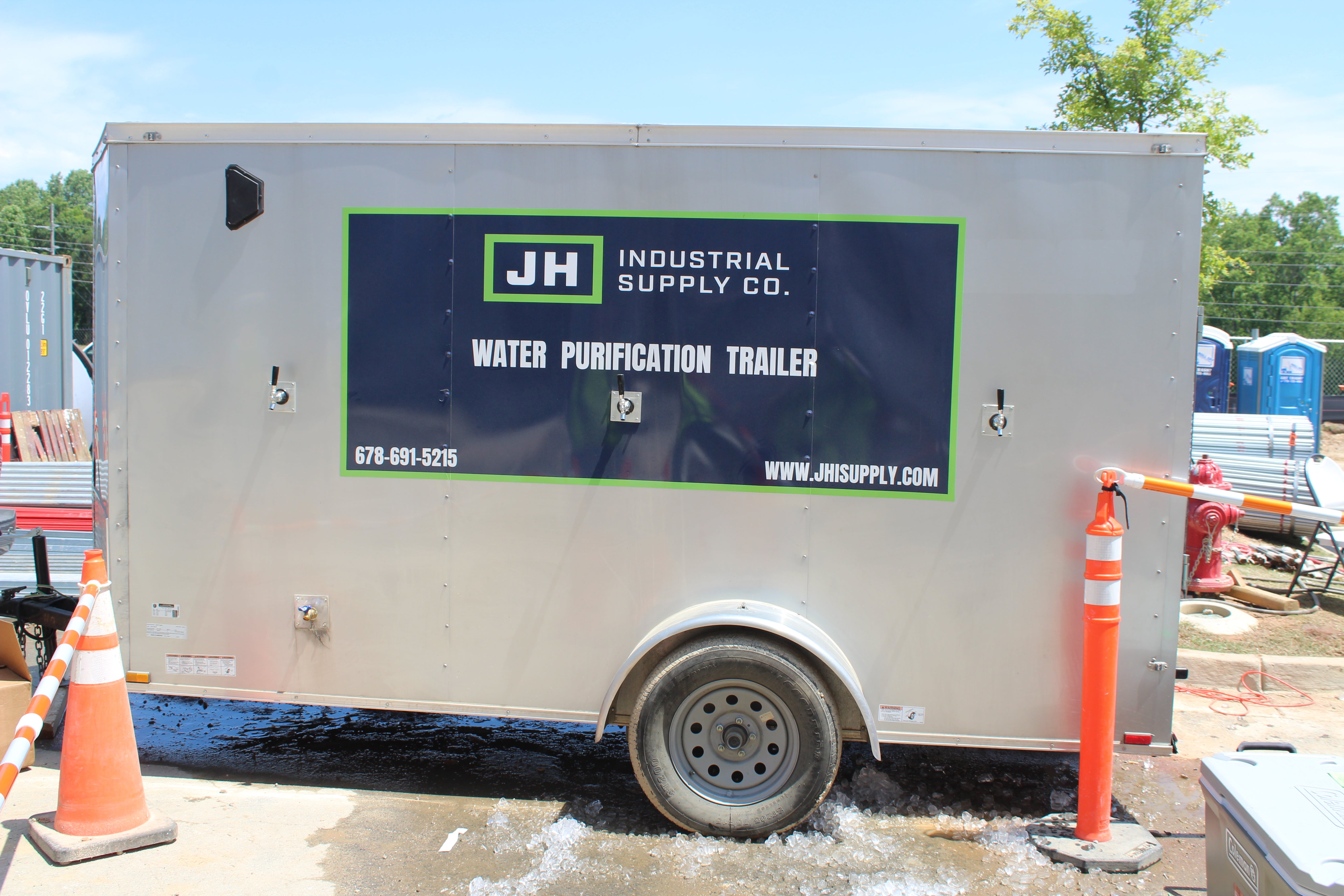 J&H Water Purification Trailer — On-Site Drinking Water for Any Worksite or Event