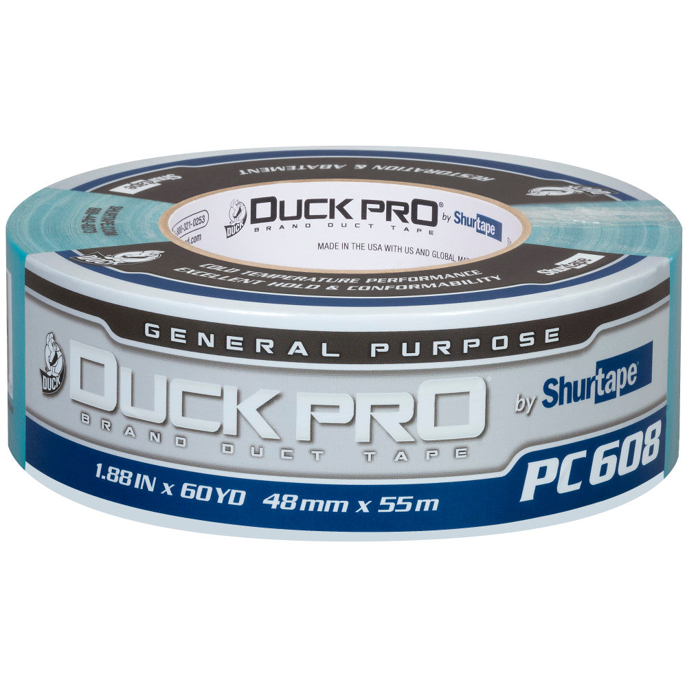 PC 608 Duck Pro® by Shurtape® General Purpose Grade, Co-Extruded Abatement Duct Tape Case