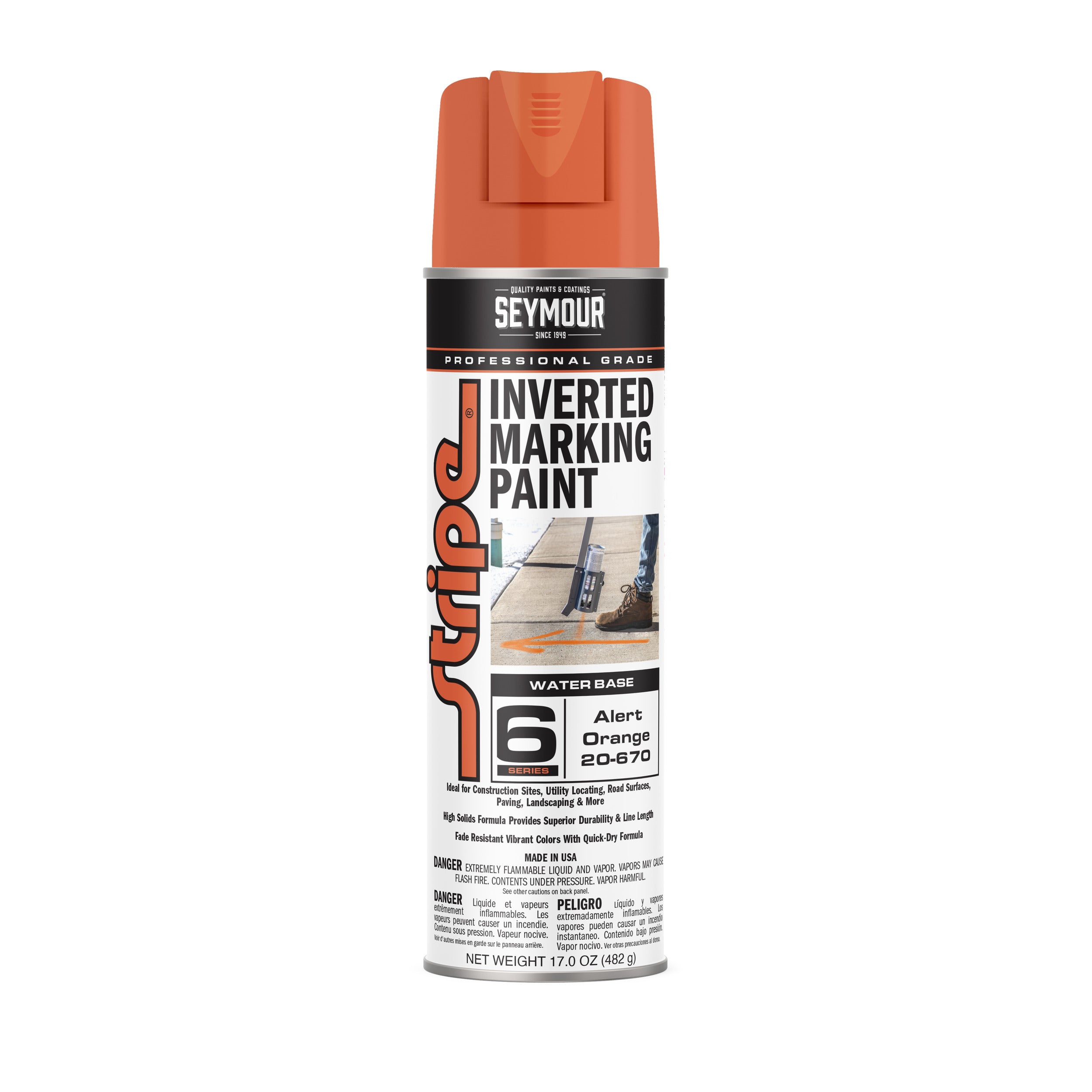 Seymour Stripe 6-Series Inverted Ground Marking Paint 170z