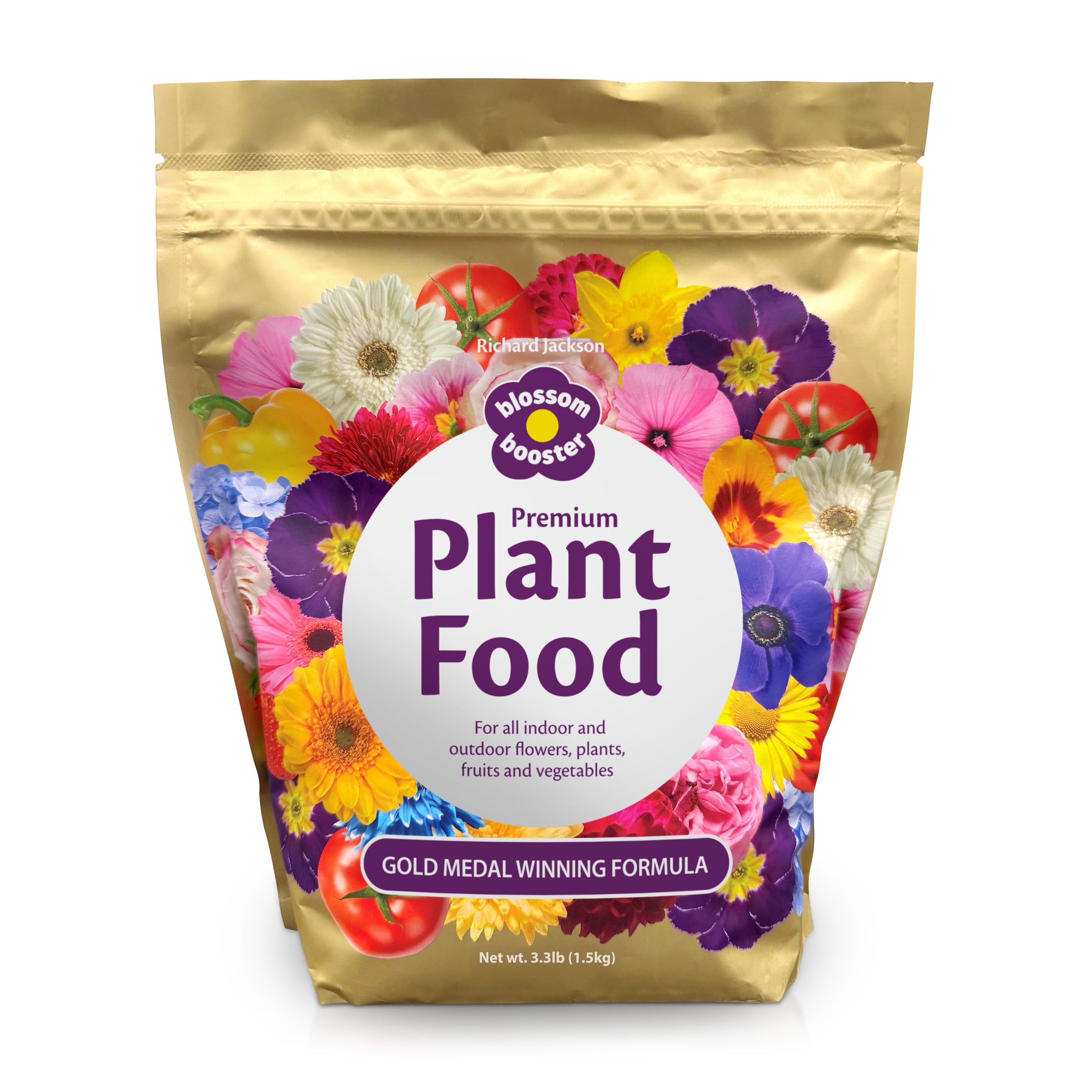 Richard Jackson Blossom Booster Premium Plant Food, 12-12-36 — High-Potash Water-Soluble Fertilizer for Bigger Blooms, Fruits & Vegetables