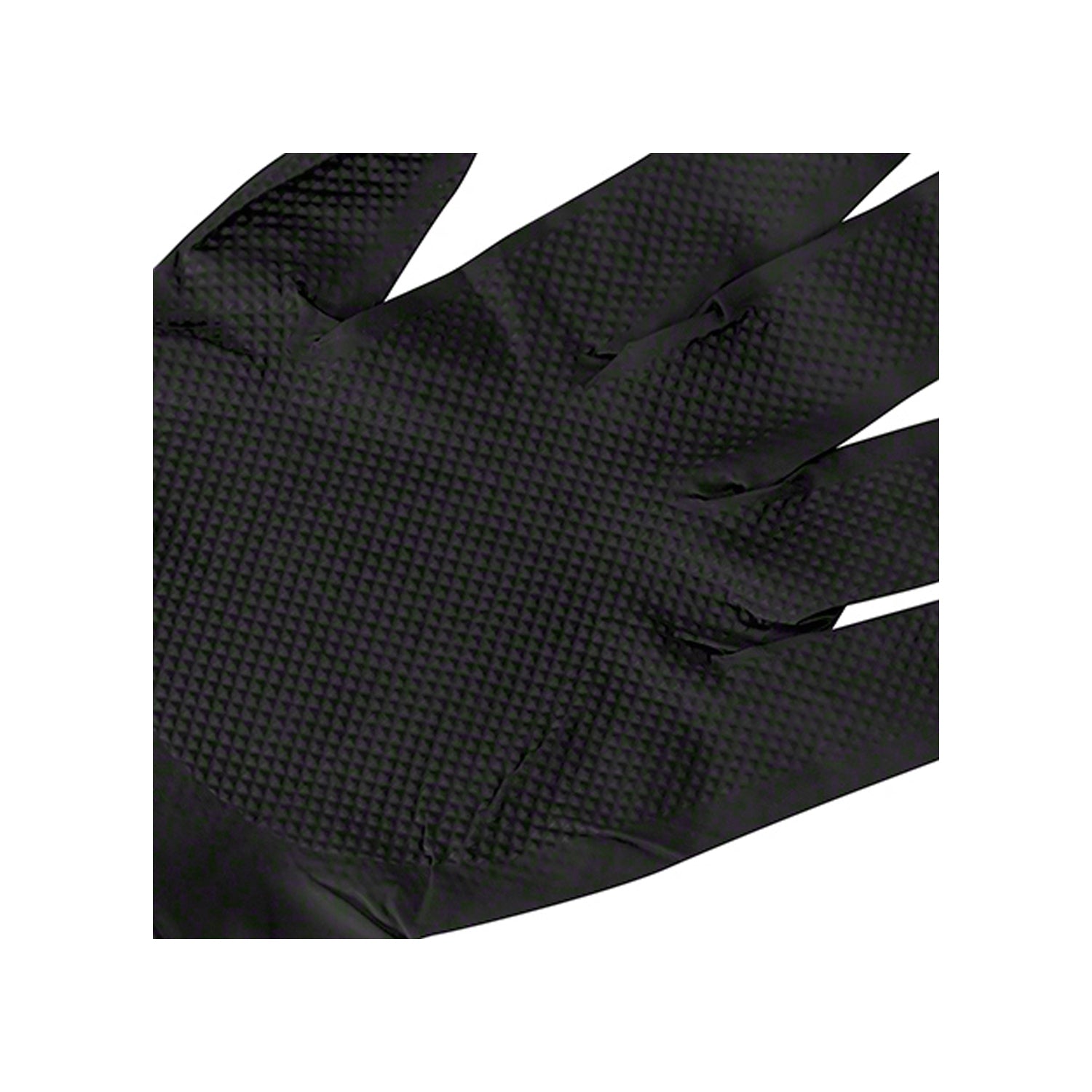 Black Nitrile 9 Mil Pyramid Grip Gloves