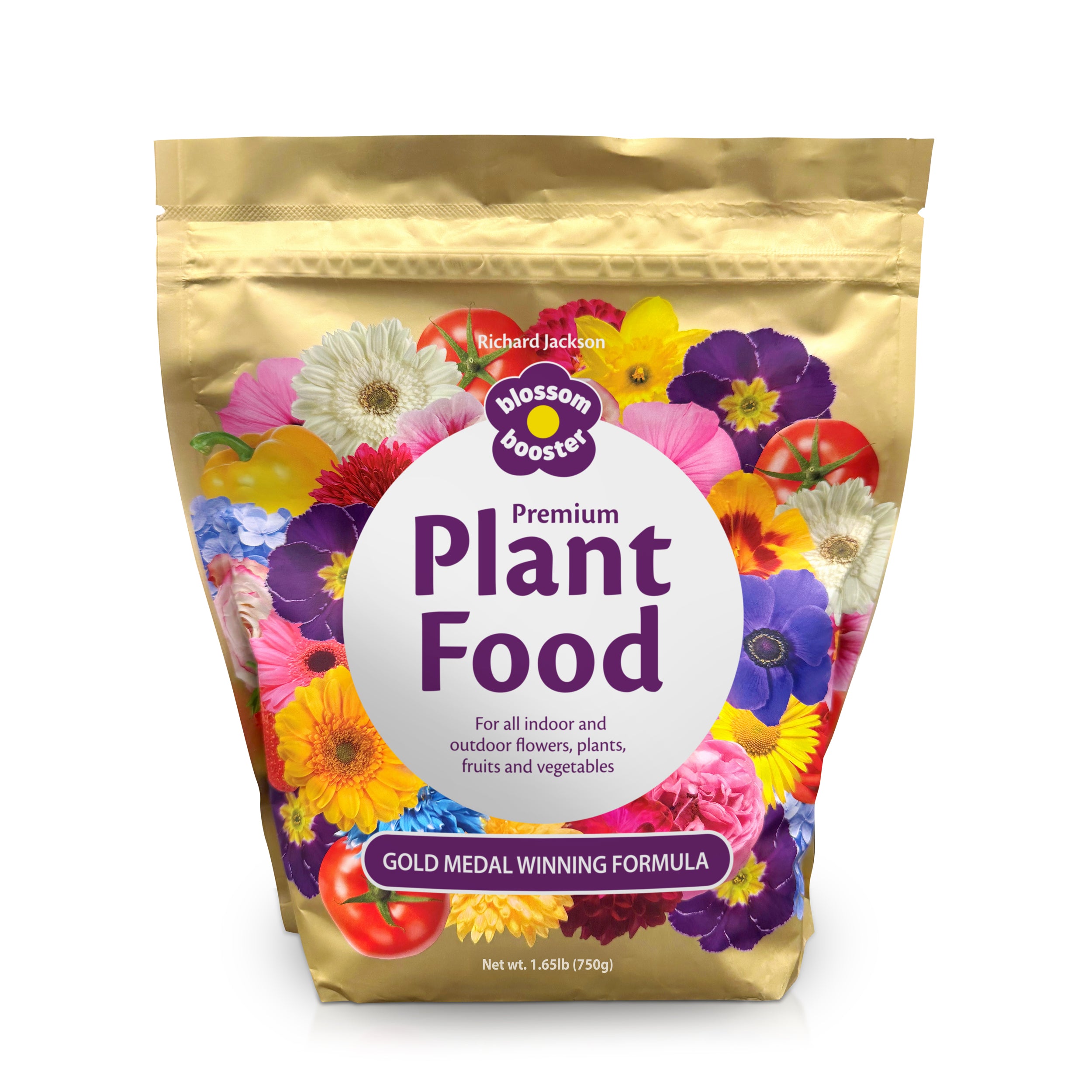 Richard Jackson Blossom Booster Premium Plant Food, 12-12-36 — High-Potash Water-Soluble Fertilizer for Bigger Blooms, Fruits & Vegetables